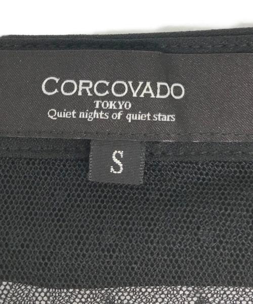CORCOVADO（コルコバード）CORCOVADO (コルコバード) シアーカーディガン ブラック サイズ:Sの古着・服飾アイテム