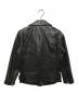 beautiful people (ビューティフルピープル) シープレザーダブルライダースジャケット ブラック サイズ:130：8000円