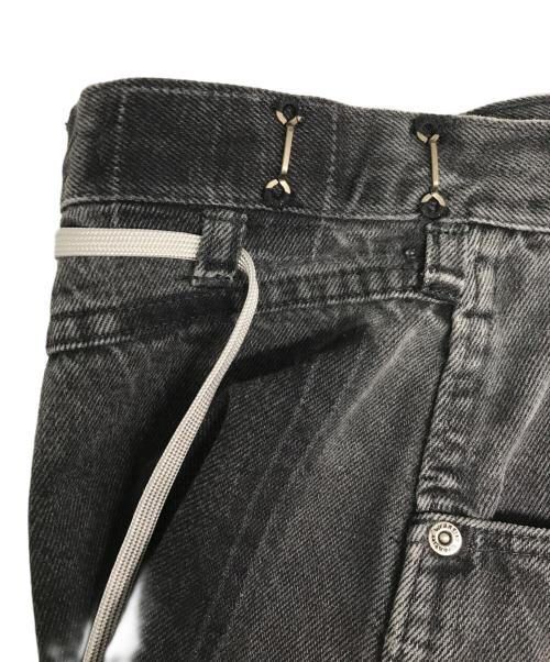 MAISON EUREKA（メゾンエウレカ）MAISON EUREKA (メゾンエウレカ) VINTAGE REWORK BIGGY PANTS/ビンテージ リワーク バギー パンツ ブラック サイズ:Sの古着・服飾アイテム