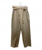 MAISON EUREKAメゾンエウレカ）の古着「再構築ベルテッドパンツ」｜ベージュ