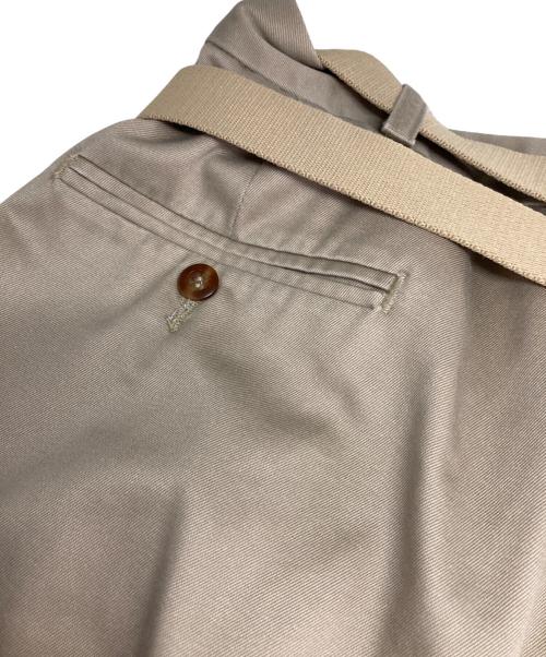 MAISON EUREKA（メゾンエウレカ）MAISON EUREKA (メゾンエウレカ) 再構築ベルテッドパンツ ベージュ サイズ:Fの古着・服飾アイテム