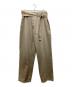 MAISON EUREKA（メゾンエウレカ）の古着「再構築ベルテッドパンツ」｜ベージュ