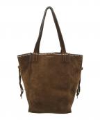 J&M DAVIDSONジェイ＆エム デヴィッドソン）の古着「スタッズハンドバッグ」｜ブラウン