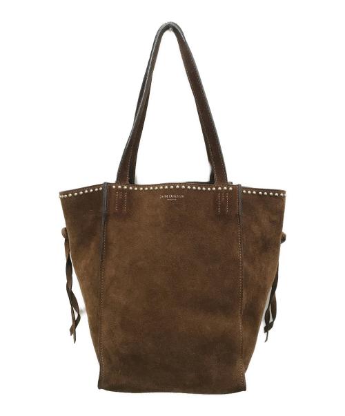 J&M DAVIDSON（ジェイ＆エム デヴィッドソン）J&M DAVIDSON (ジェイ＆エム デヴィッドソン) スタッズハンドバッグ ブラウンの古着・服飾アイテム