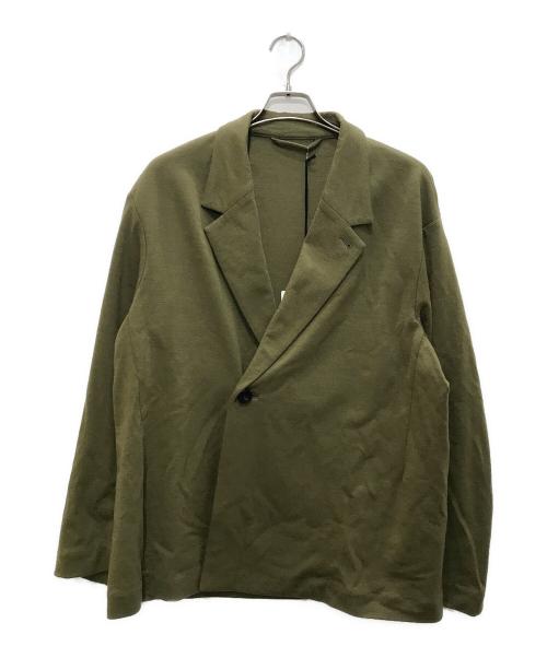 KANEMASA PHIL.（カネマサフィル）KANEMASA PHIL. (カネマサフィル) High Gauge Milled Wool Dou/ハイ ゲージ ミル ウール ドウ オリーブ サイズ:Mの古着・服飾アイテム