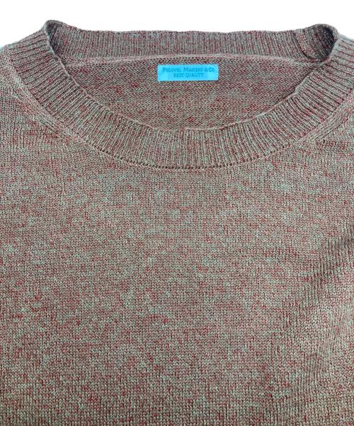 PHIGVEL（フィグベル）PHIGVEL (フィグベル) クルーネックニット ブラウン サイズ:1の古着・服飾アイテム