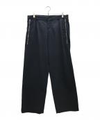 DRIES VAN NOTENドリスヴァンノッテン）の古着「ポケットジップワイドパンツ」｜ブラック