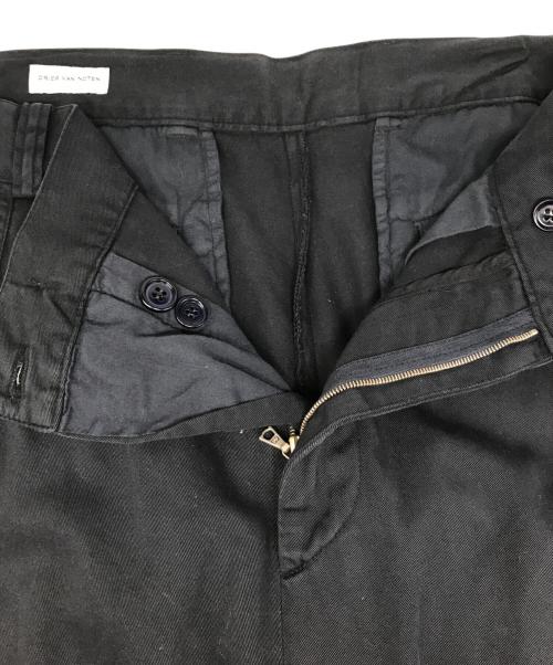 DRIES VAN NOTEN（ドリスヴァンノッテン）DRIES VAN NOTEN (ドリスヴァンノッテン) ポケットジップワイドパンツ ブラック サイズ:50の古着・服飾アイテム
