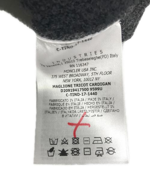 MONCLER（モンクレール）MONCLER (モンクレール) マリオーネ トリコット カーディガン/MAGLIONE TRICOT CARDIGAN ブラック サイズ:Lの古着・服飾アイテム