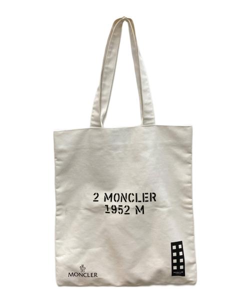 MONCLER（モンクレール）MONCLER (モンクレール) トートバッグ ホワイトの古着・服飾アイテム