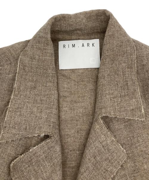RIM.ARK（リムアーク）RIM.ARK (リムアーク) Linen wool maxi trench coat/リネンウールミックストレンチコート ベージュ サイズ:38の古着・服飾アイテム