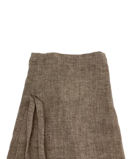 RIM.ARK（リムアーク）RIM.ARK (リムアーク) Linen wool maxi trench coat/リネンウールミックストレンチコート ベージュ サイズ:38の古着・服飾アイテム