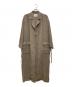 RIM.ARK（リムアーク）の古着「Linen wool maxi trench coat/リネンウールミックストレンチコート」｜ベージュ
