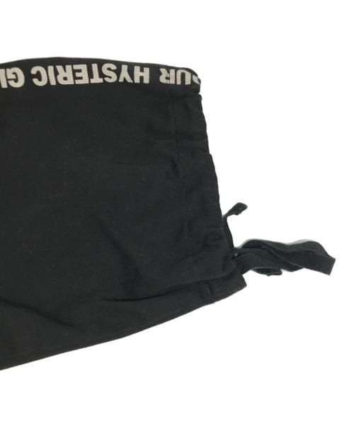 Hysteric Glamour（ヒステリックグラマー）Hysteric Glamour (ヒステリックグラマー) HG CONNECTED LOGO イージーパンツ ブラック サイズ:Sの古着・服飾アイテム