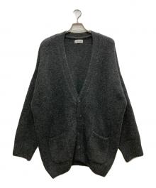 BALLAST ARK（バラストアーク）の古着「V/N SHAGGY CARDIGAN/シャギーカーディガン」｜チャコールグレー