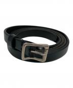 Needlesニードルズ）の古着「レザーベルト」｜ダークブラウン