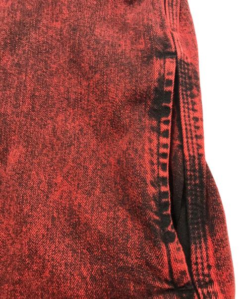 MINEDENIM（マインデニム）MINEDENIM (マインデニム) Bleach Overdyed Denim Over SH/ブリーチオーバーダイデニムオーバーシャツ レッド サイズ:2の古着・服飾アイテム