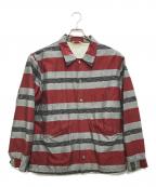 TENDERLOINテンダーロイン）の古着「コットンシルクコーチジャケット」｜レッド×グレー