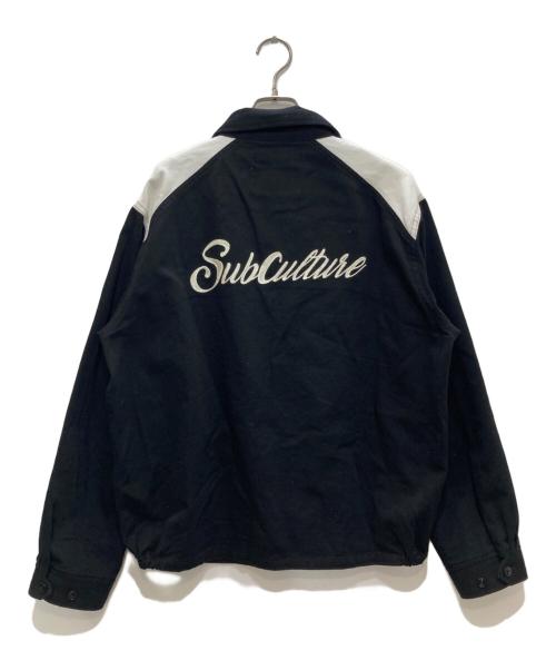 Subculture（サブカルチャー）Subculture (サブカルチャー) Two-Tone Cloth Jacket/2トーンクロスジャケット ブラック×ホワイト サイズ:2の古着・服飾アイテム