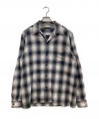 MINEDENIMマインデニム）の古着「オンブレチェックシャツ」｜グレー×ホワイト