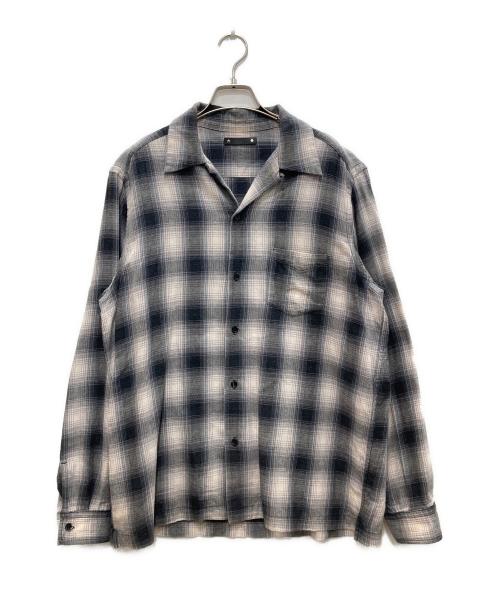 MINEDENIM（マインデニム）MINEDENIM (マインデニム) オンブレチェックシャツ グレー×ホワイト サイズ:3の古着・服飾アイテム