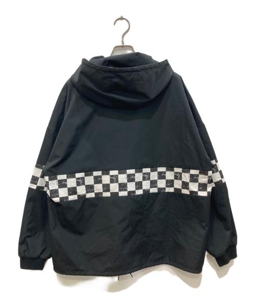 Subculture（サブカルチャー）Subculture (サブカルチャー) CHECKERED FLAG T/C HOODIE/チェッカーフラッグ T/C フーディ ブラック×ホワイト サイズ:2の古着・服飾アイテム