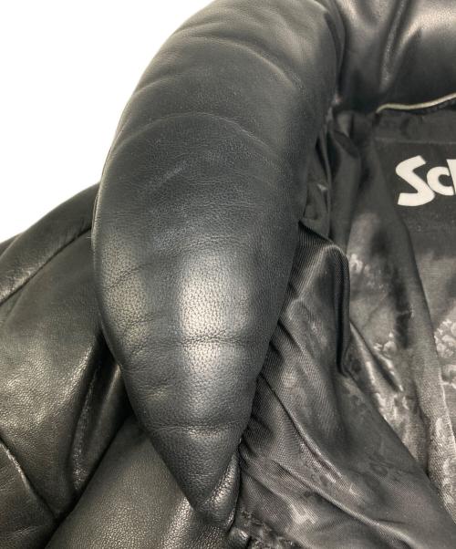 Schott（ショット）Schott (ショット) TK TAKEO KIKUCHI (ティーケー タケオキクチ) 別注 レザーダウンジャケット ブラック サイズ:Lの古着・服飾アイテム