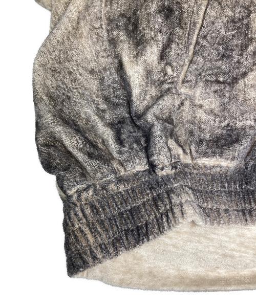 YOKE（ヨーク）YOKE (ヨーク) 別注 LOOSED ZIP BLOUSON/別注 ルーズ ジップ ブルゾン グレー×ベージュ サイズ:2の古着・服飾アイテム