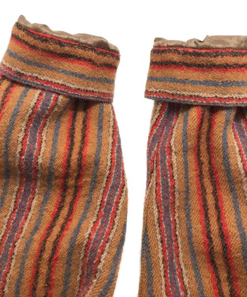 JOURNAL STANDARD TRISECT（ジャーナルスタンダード トライセクト）JOURNAL STANDARD TRISECT (ジャーナルスタンダード トライセクト) ストライプジャケット ブラウン サイズ:Lの古着・服飾アイテム