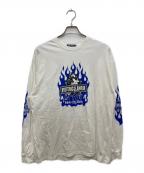 Hysteric Glamourヒステリックグラマー）の古着「MOTOR CITY BABY Tシャツ/モーター シティ ベイビー Tシャツ」｜ホワイト