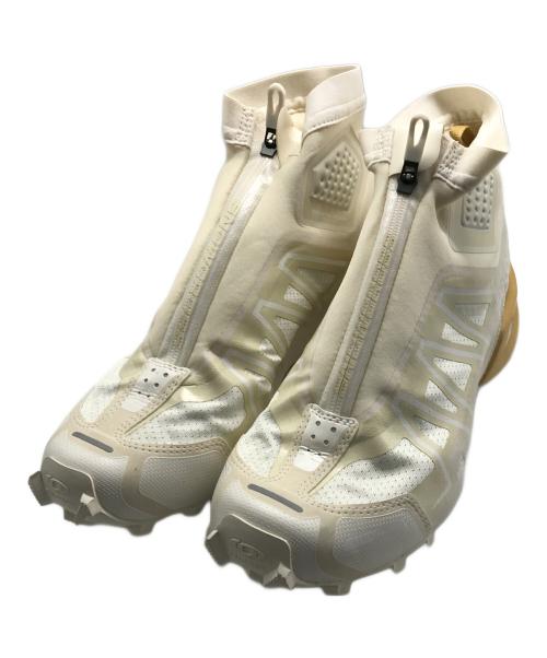 SALOMON（サロモン）SALOMON (サロモン) SNOWCROSS 1 ホワイト×ベージュ サイズ:27cmの古着・服飾アイテム