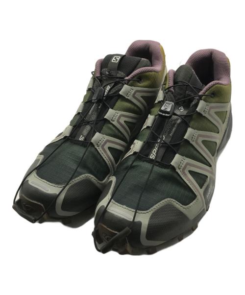 SALOMON（サロモン）SALOMON (サロモン) SPEEDCROSS 3 グリーン×グレー サイズ:27cmの古着・服飾アイテム