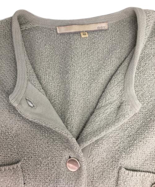 自由区（ジユウク）自由区 (ジユウク) テクスチャーコットンブレンドアウター グレー サイズ:44の古着・服飾アイテム