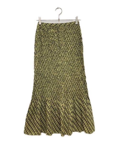 sara mallika（サラマリカ）sara mallika (サラマリカ) Geometric Pattern Shirring/ジオメトリック パターン シャーリング マルチカラー サイズ:表記無の古着・服飾アイテム