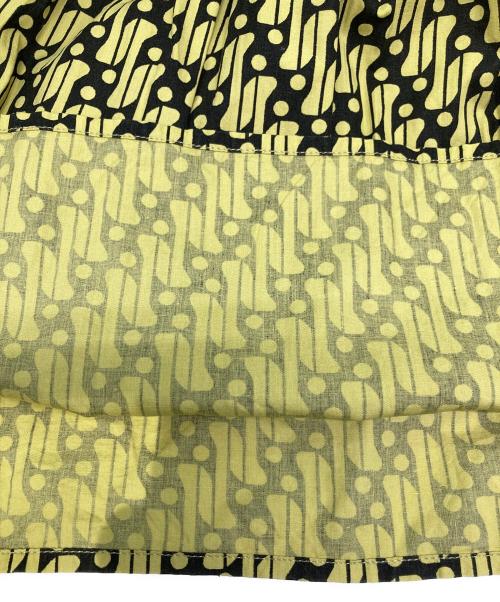 sara mallika（サラマリカ）sara mallika (サラマリカ) Geometric Pattern Shirring/ジオメトリック パターン シャーリング マルチカラー サイズ:表記無の古着・服飾アイテム