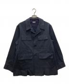 RAKINESラキネス）の古着「SAFARI JACKET/サファリジャケット」｜ネイビー