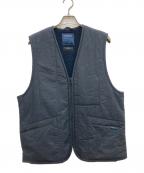 LAVENHAM×YLEVEラベンハム×イレーヴ）の古着「ZIP FRONT GILET」｜ネイビー