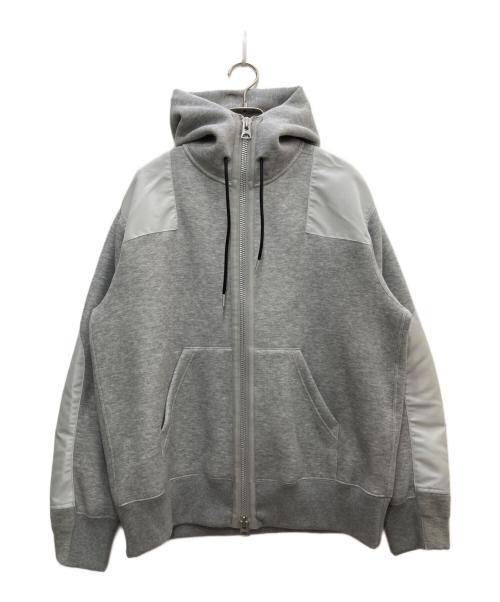 sacai（サカイ）sacai (サカイ) Sponge Sweat Hoodie/スポンジ スウェット フーディ グレー サイズ:1の古着・服飾アイテム
