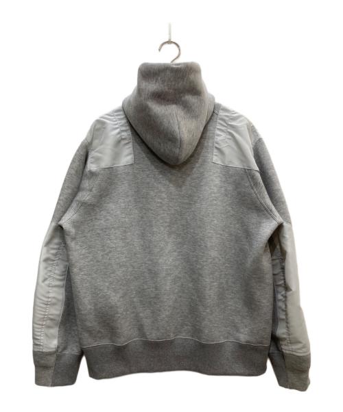 sacai（サカイ）sacai (サカイ) Sponge Sweat Hoodie/スポンジ スウェット フーディ グレー サイズ:1の古着・服飾アイテム