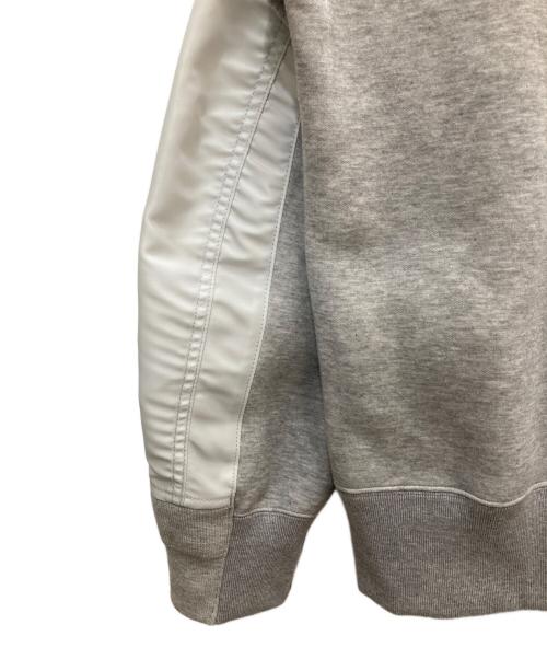 sacai（サカイ）sacai (サカイ) Sponge Sweat Hoodie/スポンジ スウェット フーディ グレー サイズ:1の古着・服飾アイテム