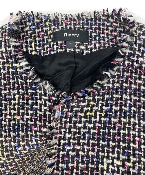 theory（セオリー）theory (セオリー) ツイードジャケット ブラックの古着・服飾アイテム