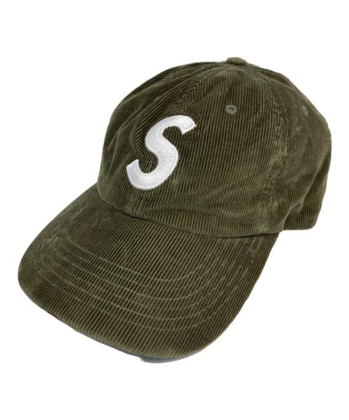 SUPREME（シュプリーム）Supreme (シュプリーム) CORDUROY S LOGO 6-PANEL/コーデュロイ エス ロゴ シックス パネル グリーンの古着・服飾アイテム