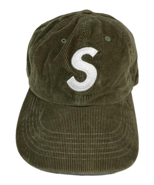 SUPREME（シュプリーム）Supreme (シュプリーム) CORDUROY S LOGO 6-PANEL/コーデュロイ エス ロゴ シックス パネル グリーンの古着・服飾アイテム