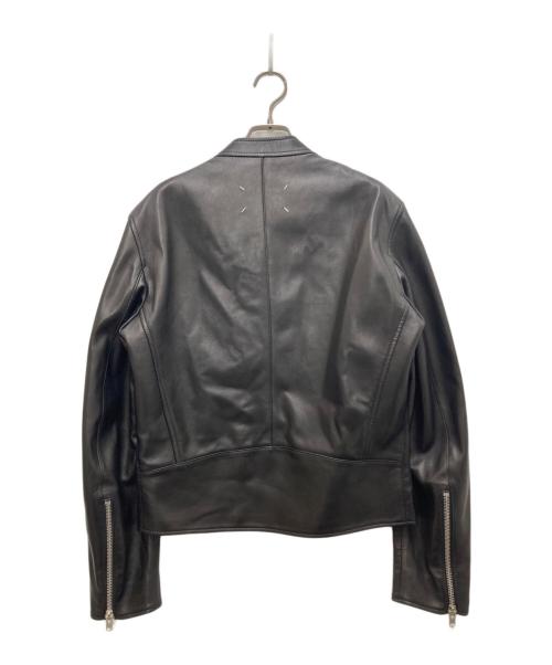 Maison Margiela（メゾンマルジェラ）Maison Margiela (メゾンマルジェラ) 八の字 5ZIPレザージャケット ブラック サイズ:44の古着・服飾アイテム