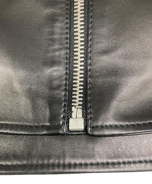 Maison Margiela（メゾンマルジェラ）Maison Margiela (メゾンマルジェラ) 八の字 5ZIPレザージャケット ブラック サイズ:44の古着・服飾アイテム