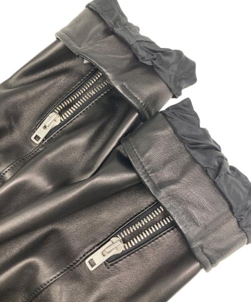 Maison Margiela（メゾンマルジェラ）Maison Margiela (メゾンマルジェラ) 八の字 5ZIPレザージャケット ブラック サイズ:44の古着・服飾アイテム