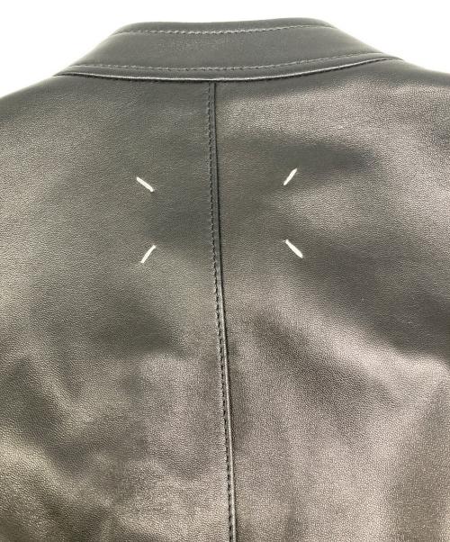 Maison Margiela（メゾンマルジェラ）Maison Margiela (メゾンマルジェラ) 八の字 5ZIPレザージャケット ブラック サイズ:44の古着・服飾アイテム