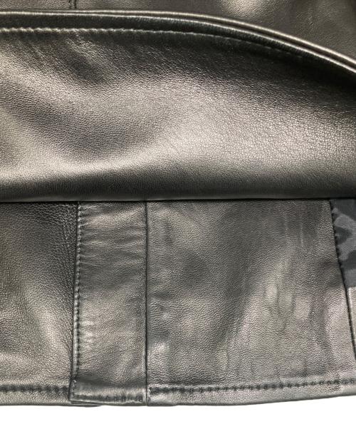 Maison Margiela（メゾンマルジェラ）Maison Margiela (メゾンマルジェラ) 八の字 5ZIPレザージャケット ブラック サイズ:44の古着・服飾アイテム