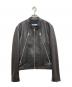 Maison Margiela（メゾンマルジェラ）の古着「八の字 5ZIPレザージャケット」｜ブラック