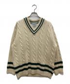 oldderby Knitwearオールドダービーニットウェア）の古着「チルデンセーター」｜ベージュ